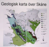 Geologisk karta &ouml;ver Sk&aring;ne