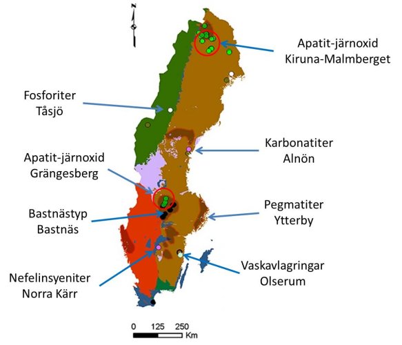 Svenska f&ouml;rekomster av REE